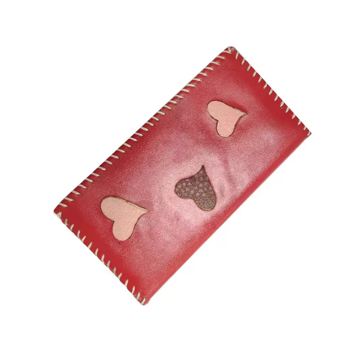 کیف پول چرم مصنوعی دست دوز