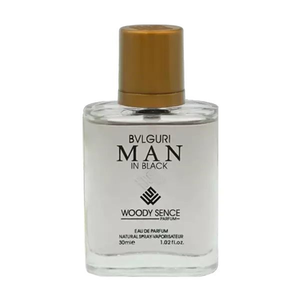 عطر ادکلن جیبی مردانه ولگاری من این بلک وودی سنس حجم 30 میل